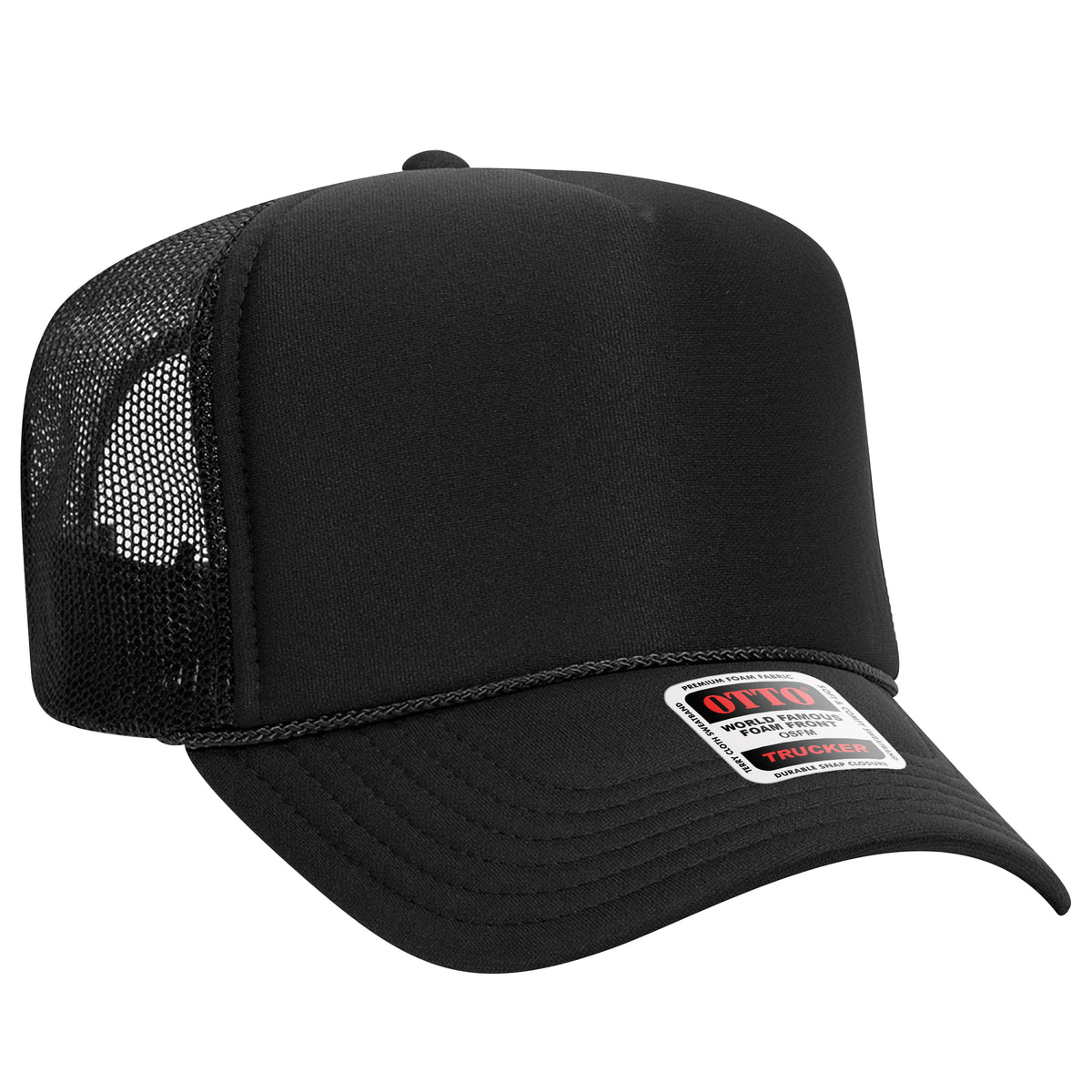Otto 5-Panel High Crown Foam Trucker Hats, Mesh Back Cap 39-165