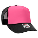 Otto 5-Panel High Crown Foam Trucker Hats, Mesh Back Cap - 39-165