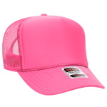 Otto 5-Panel High Crown Foam Trucker Hats, Mesh Back Cap - 39-165