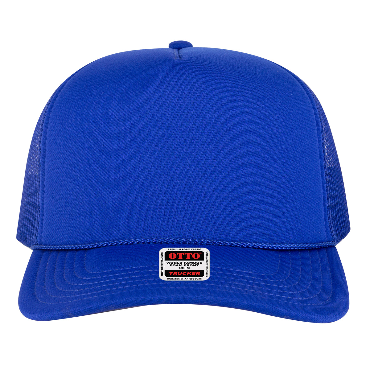 OTTO Cap 3932-1 5 Panel High Crown Polyester Foam Front Mesh Back