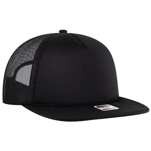 OTTO Cap 3995015-1 OTTO Snap 5 Panel Pro Style Mesh Back Trucker Snapback Hat -