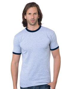 Bayside 1800 Men's USA-Made Ringer T-Shirt -