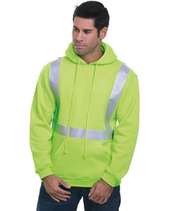 Bayside 3796 Unisex USA-Made Hi-Visibility Hooded Sweatshirt -