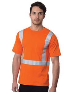 Bayside 3771 Unisex USA-Made High Visibility Pocket T-Shirt -