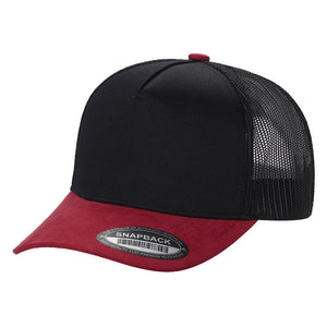 Unbranded Suede Bill 5 Panel Trucker Hat -
