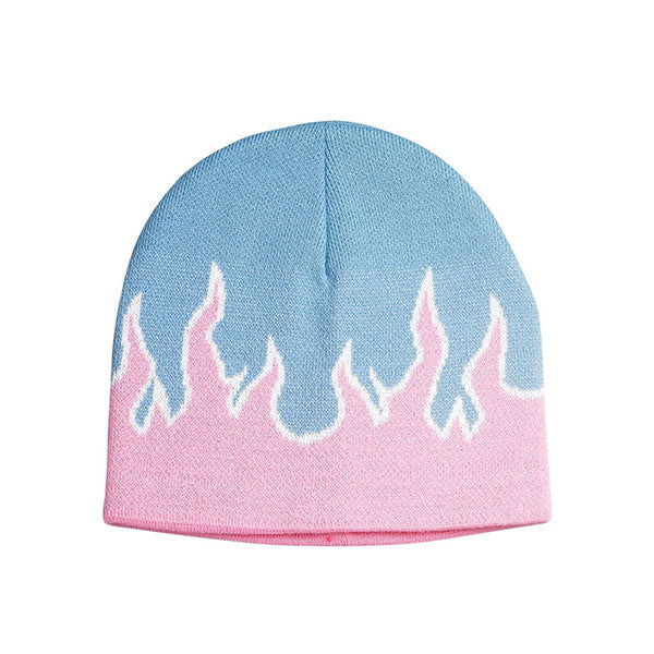 Mega Cap 5026 Jaquard Knitted Flame Beanie – The Park Wholesale