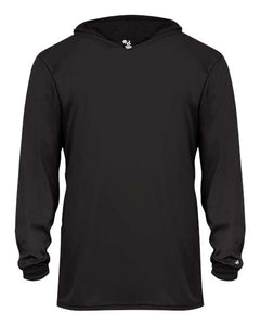 Badger 2105 Youth B-Core Long Sleeve Hooded T-Shirt -