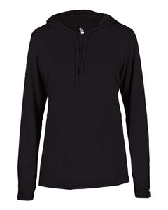 Badger 4165 Women's B-Core Long Sleeve Hooded T-Shirt -