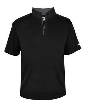 Badger 4199 Men's B-Core Short Sleeve Quarter-Zip -