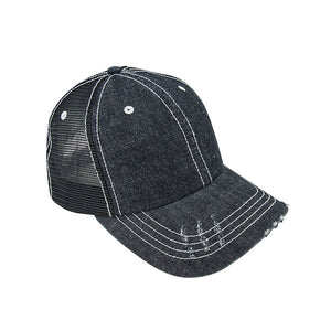 Mega Cap 6990B Denim Mesh Cap -