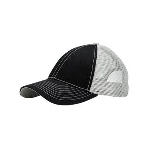Mega Cap 7641 Heavy Cotton Twill Trucker Cap -