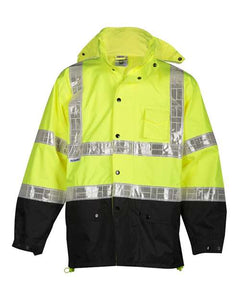 Kishigo RWJ100-101 Unisex Storm Stopper Pro Rainwear Jacket -