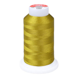 Gingko 648 PolySHINE #40 1000M Small Cone Embroidery Threads-Green Gold -