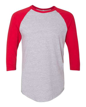 American Apparel BB453W Unisex 50/50 Raglan Three-Quarter Sleeve Tee -
