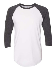 American Apparel BB453W Unisex 50/50 Raglan Three-Quarter Sleeve Tee -