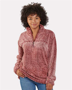 Boxercraft Q10 Unisex Sherpa Fleece Quarter-Zip Pullover -