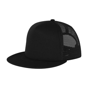 Mega Cap 6875B Foam Front Flat Bill Trucker Cap -
