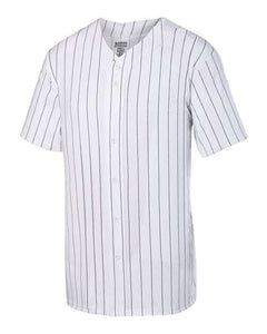 Augusta Sportswear 1685 Unisex Pinstripe Full Button Baseball Jersey -