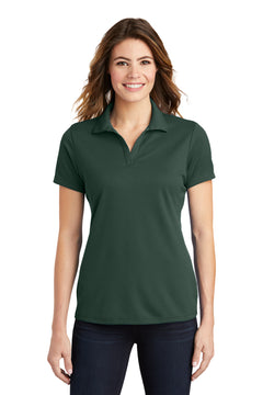 Sport-Tek LST640 Ladies PosiCharge RacerMesh Polo - Dark Forest Green -