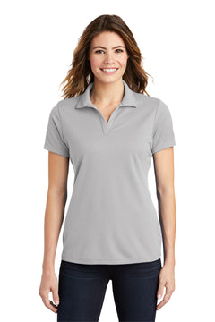 Sport-Tek LST640 Ladies PosiCharge RacerMesh Polo - Silver -