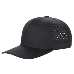 Unbranded 6 Panel Perforated Hat Laser Vented Cap -