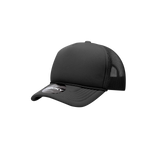 Wholesale Bulk Blank Kids' Youth Trucker Foam Mesh Hats - Decky 7010 - Black