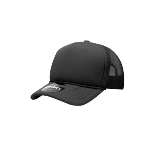 Decky 7010 - Youth 5 Panel Mid Profile Structured Foam Trucker, Kids Foam Trucker Hat, Mesh Back -