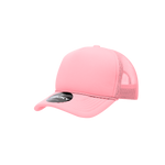 Wholesale Bulk Blank Kids' Youth Trucker Foam Mesh Hats - Decky 7010 - Orange/White