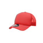 Wholesale Bulk Blank Kids' Youth Trucker Foam Mesh Hats - Decky 7010 - Purple/White