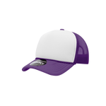 Decky 7010 - Youth 5 Panel Mid Profile Structured Foam Trucker, Kids Foam Trucker Hat, Mesh Back