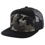 Kamel 707 7 Panel Trucker Hat Mesh Back Snapback Cap 707T