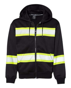 Kishigo B310-313 Men's EV Series® Enhanced Visibility Full-Zip Hooded Sweatshirt -