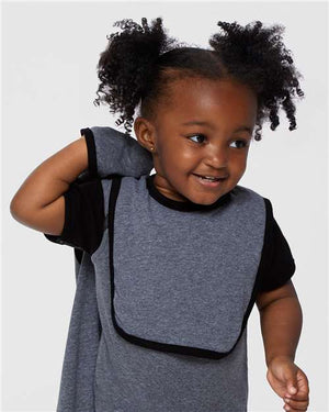Rabbit Skins 1004 Infant Contrast Trim Premium Jersey Bib -