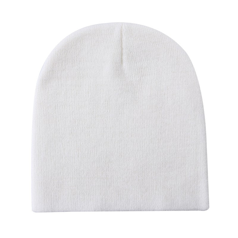 Unbranded Short Knit Beanie Blank Knit Cap