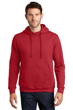 Port & Company PC850H Fan Favorite Fleece Pullover Hooded Sweatshirt - Team Cardinal -
