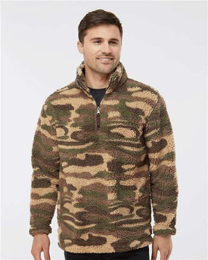 Boxercraft Q10 Unisex Sherpa Fleece Quarter-Zip Pullover -