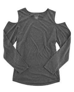 Boxercraft T31 Women's Cold Shoulder Long Sleeve T-Shirt -