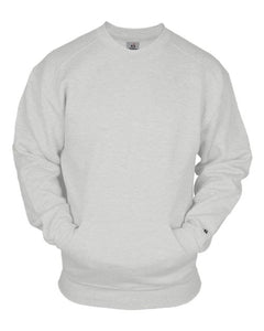 Badger 1252 Unisex Pocket Crewneck Sweatshirt -
