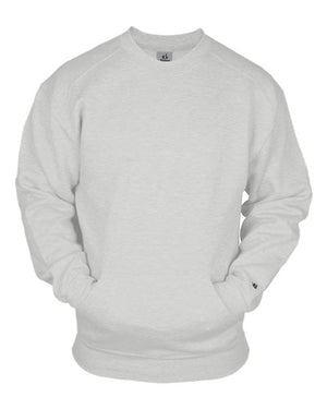 Badger 1252 Unisex Pocket Crewneck Sweatshirt -