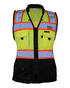 Kishigo S5021-5022 Women's Premium Black Series® Heavy Duty Surveyors Vest -