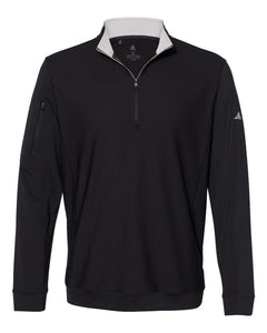 Adidas A295 Performance Textured Quarter-Zip Pullover -