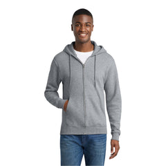 Port & Company PC78ZH Core Fleece Full-Zip Hooded Sweatshirt -