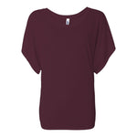 BELLA + CANVAS 8821 Women’s Flowy Draped Dolman Tee