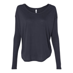 BELLA + CANVAS 8852 Women’s Flowy 2x1 Ribbed Long Sleeve Tee -
