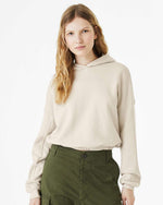Bella + Canvas 7506 - FWD Fashion Women's Sponge Fleece Cinched Bottom Hoodie