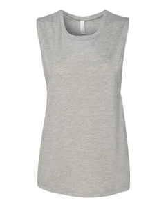 Bella + Canvas 8803 Women's Flowy Scoop Muscle Tank - Athletic Heather -
