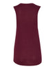 Bella + Canvas 8803 Women's Flowy Scoop Muscle Tank - Maroon