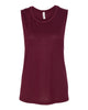 Bella + Canvas 8803 Women's Flowy Scoop Muscle Tank - Maroon