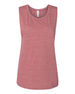Bella + Canvas 8803 Women's Flowy Scoop Muscle Tank - Mauve Slub