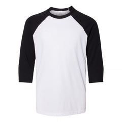 BELLA+CANVAS 3200Y Youth Three-Quarter Sleeve Baseball Tee -